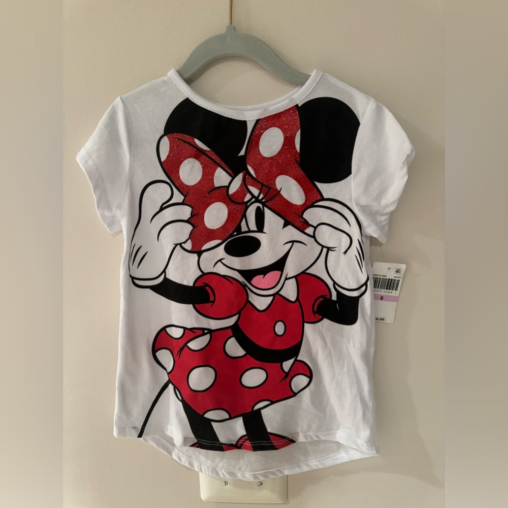 Girls Minnie Mouse T-shirt, brand new with tags, size 6